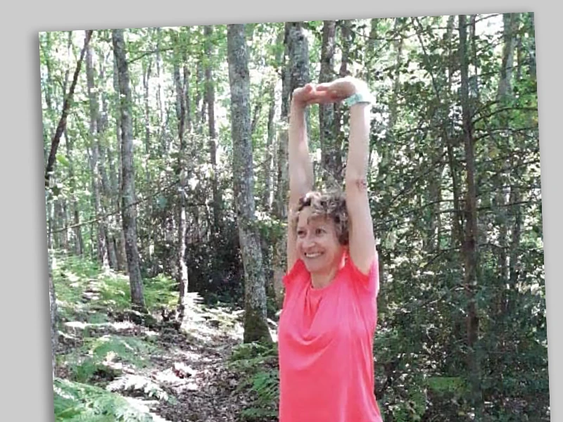 Grande respiration en stretching postural