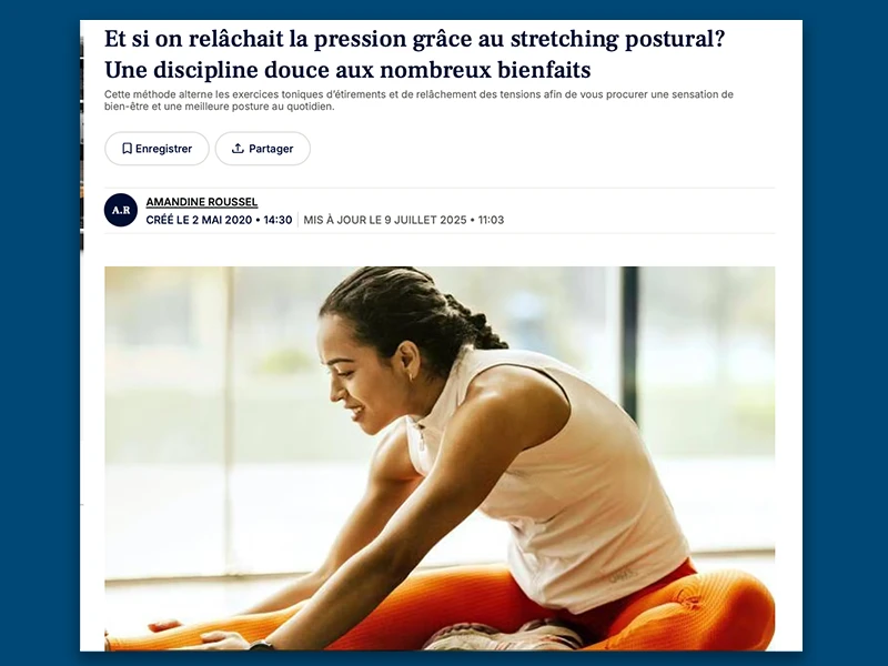 Relâcher la pression avec stretching postural
